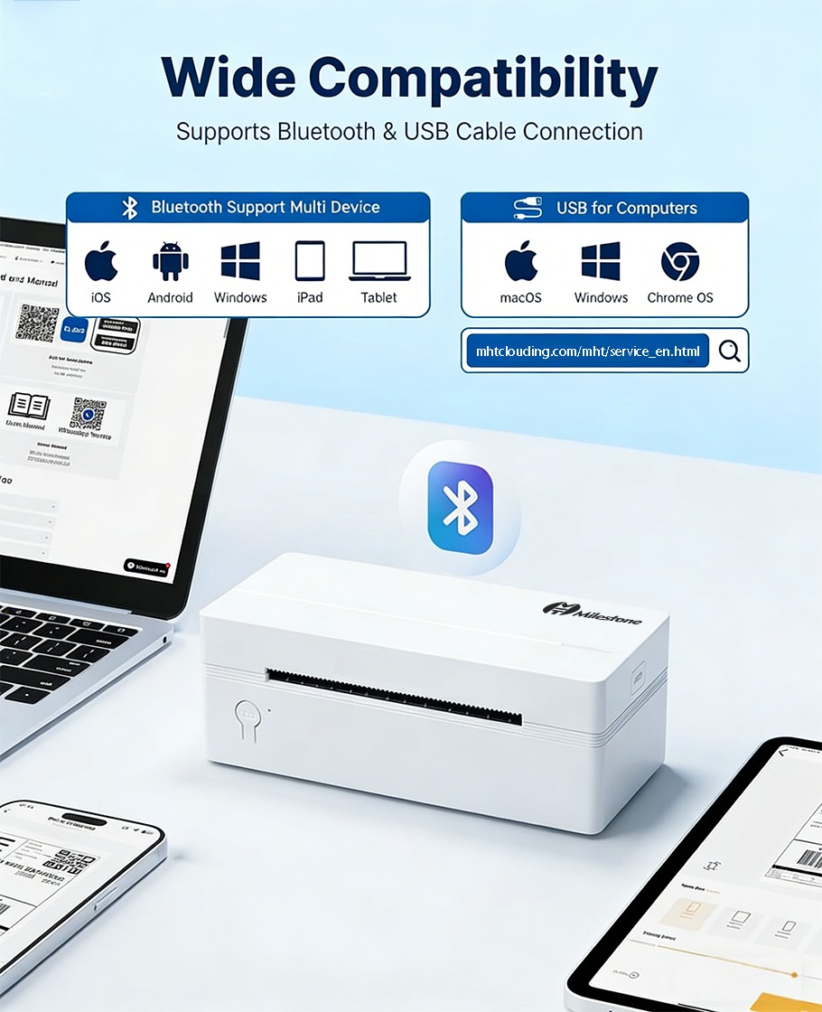 Gprinter 3120tub bluetooth barcode stricker 4inch printer
